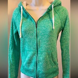 American Eagle Full Zip Hoodie Mint Green size Small